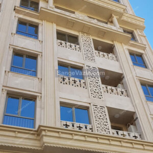 سنگ تراورتن آبگرم در نماي ساختمان