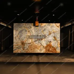 لوح حجر المرمر الأزرق درباری