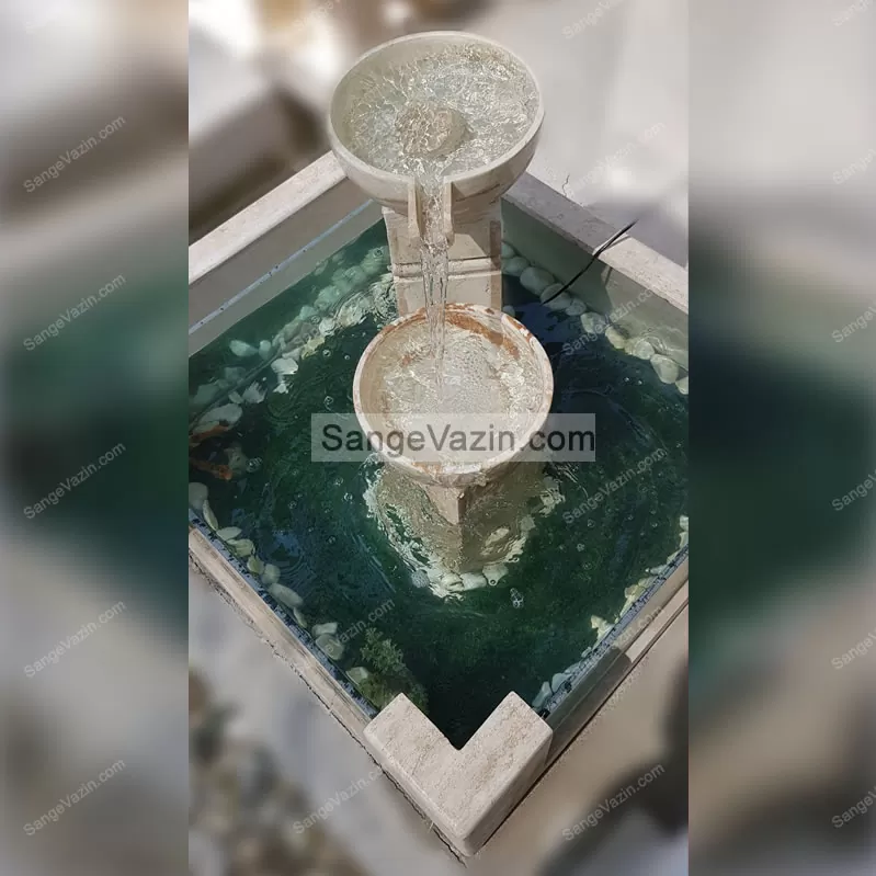 نافورة درنا الزجاجية من الأعلى