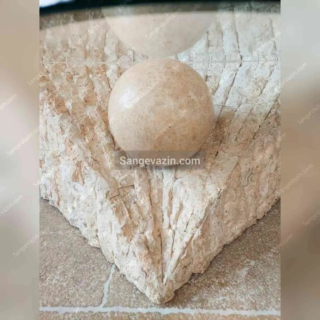 طاولة أثاث شكل اللؤلؤ في القاعدة