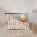 طاولة أثاث اللؤلؤ صورة جانبية