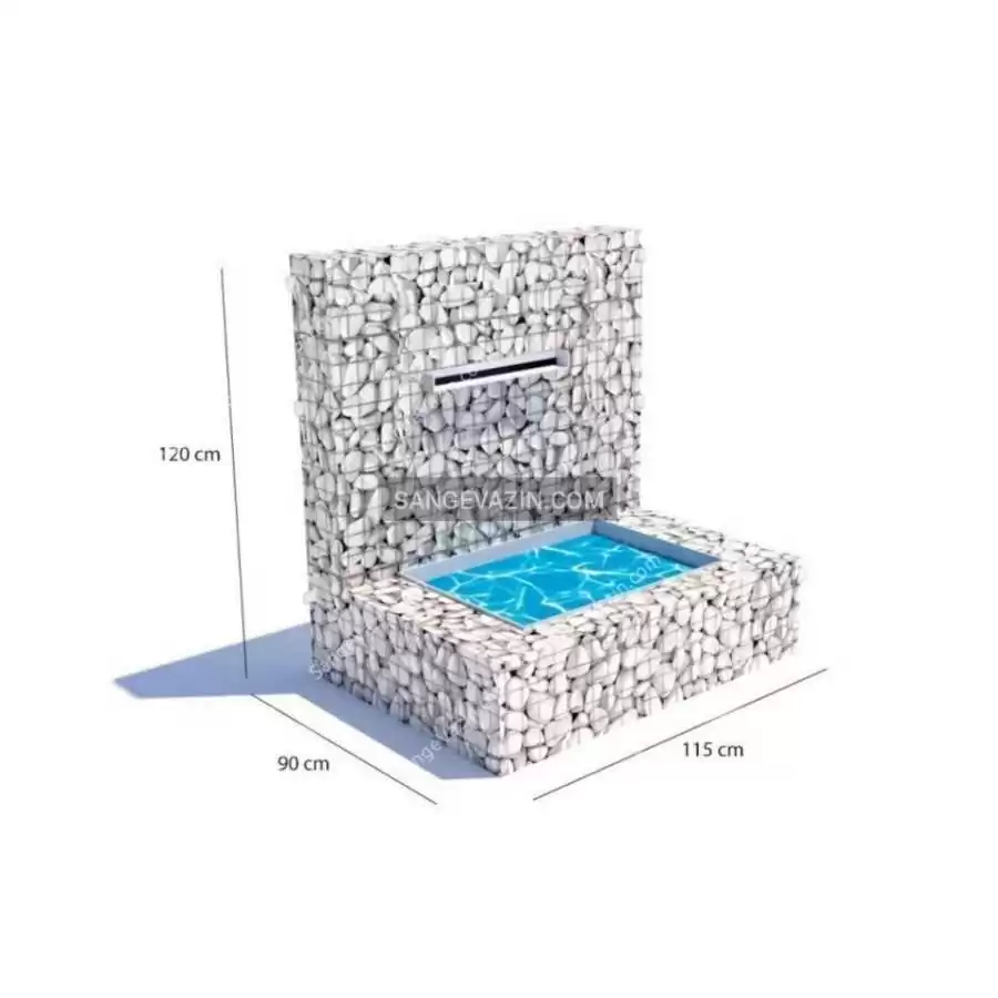مقاسات نافورة Gabion