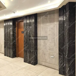 قاب سنگی دور در سنگ نجف آباد مشکی