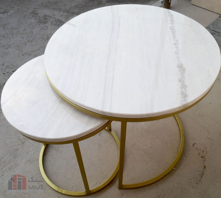 میز سنگی کوچک - فلزی