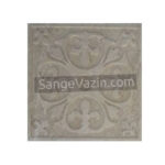 Cream stone flower design tile
