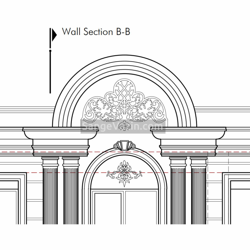 Stone cornice