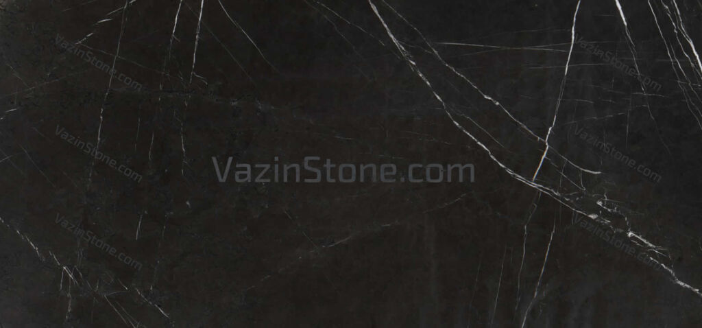 سنگ لاشتر - طرح سنگ مشکی با خطوط سفید