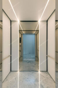 عکس سنگ کف آسانسور مرمریت سفید