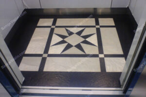 کف آسانسور معرق کاری