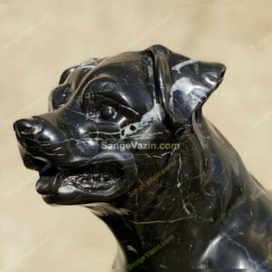 جزییات مجسمه سگ سیاه