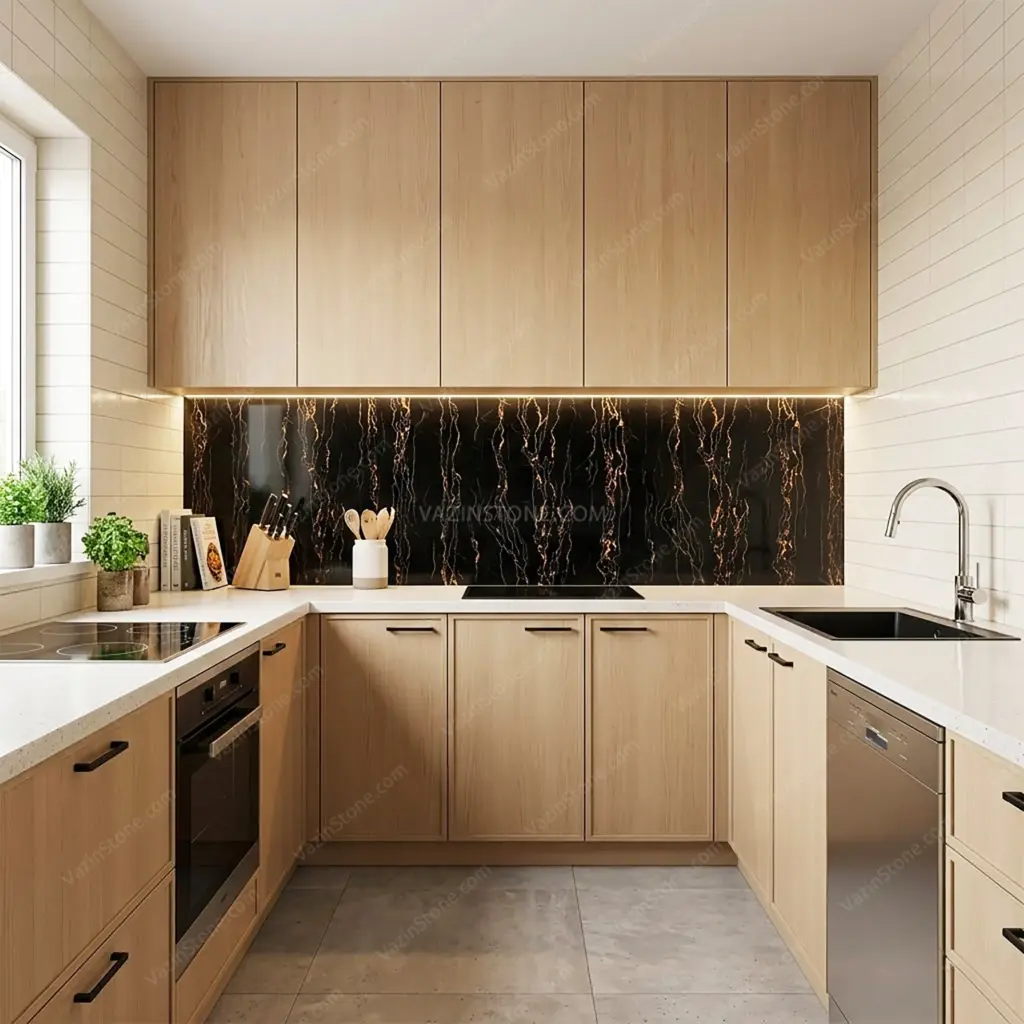 عکس ماربل شیت گلدن بلک