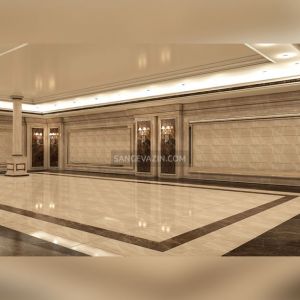 سنگ کف پارکینگ مرمریت کرم