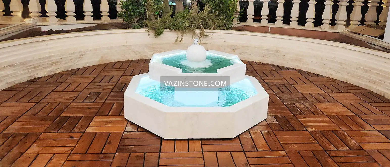 عکس آبنما چلیپا ۸ ضلعی 