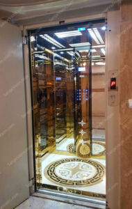 معرق سنگ در کف آسانسور