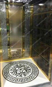 سنگ معرف در کف آسانسور