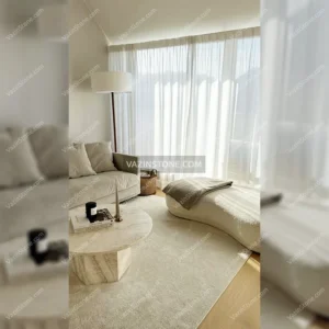 عکس میز جلو مبلی سنگی حلیا