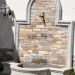 نمونه آبنما سفارشی دیواری ساخته شده از سنگ آنتیک