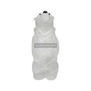 مجسمه سنگی خرس قطبی