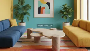 عکس میز جلو مبلی سنگی برایکا