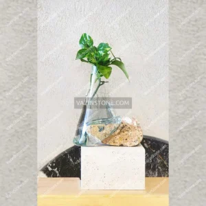 عکس گلدان سنگ و شیشه