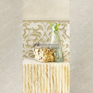 عکس گلدان شیشه و سنگی