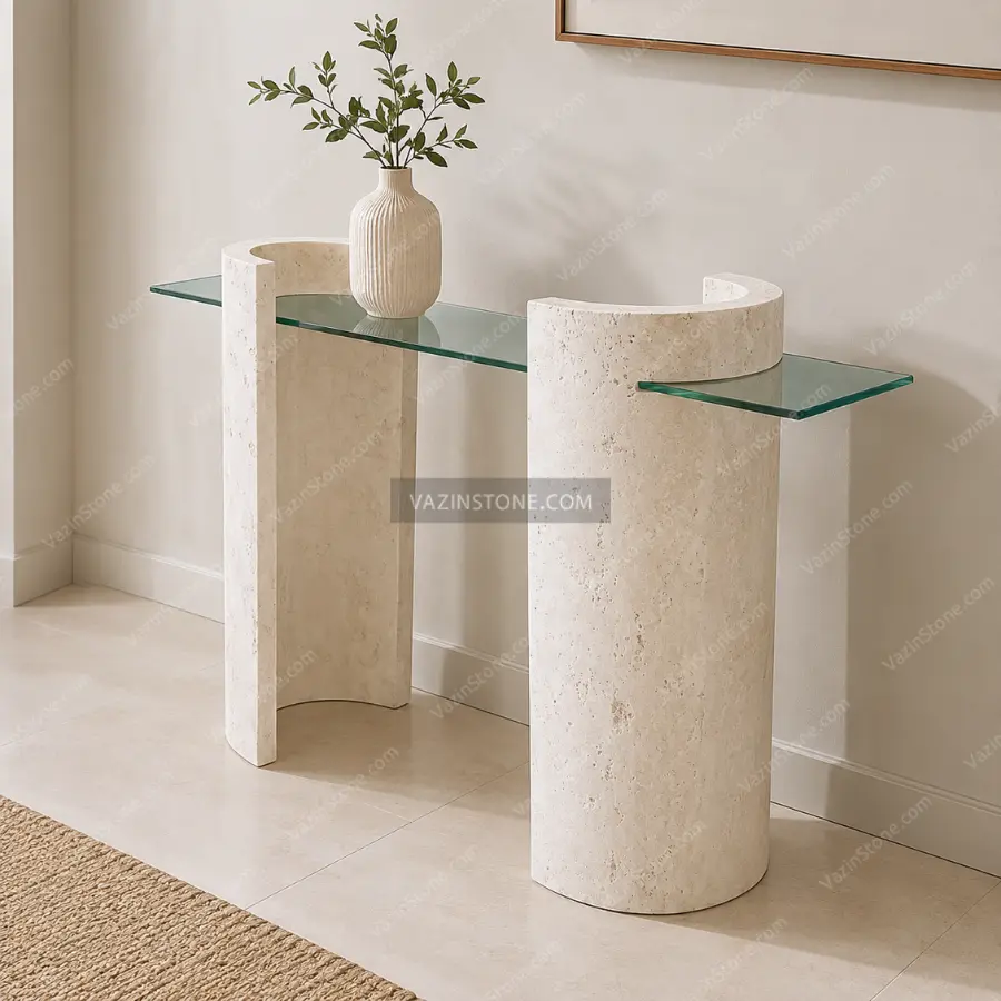 میز کنسول سنگی راوین