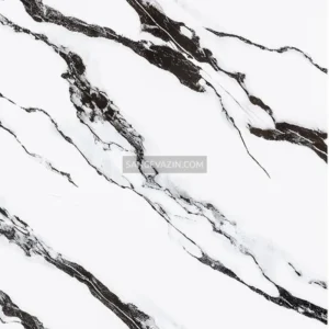 طرح دوم ماربل شیت سفید مشکی بلک لایتینگ