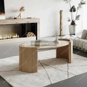 عکس میز جلو مبلی سنگی آرتاس