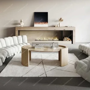 عکس میز جلو مبلی سنگی آرتاس