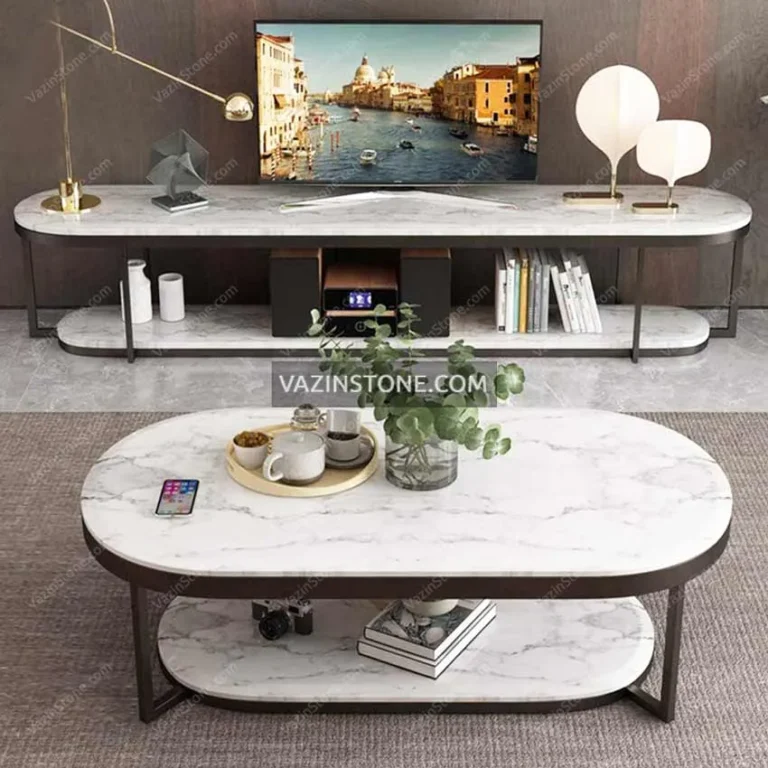 عکس میز جلو مبلی سنگی کلاریس