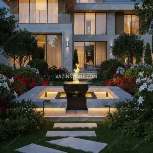 آبنما سنگی آب و آتش سانورا