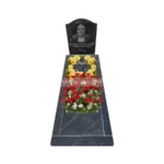 عکس سنگ قبر مشکی نطنز طرح قطره