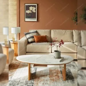 عکس میز جلو مبلی سنگی کارا