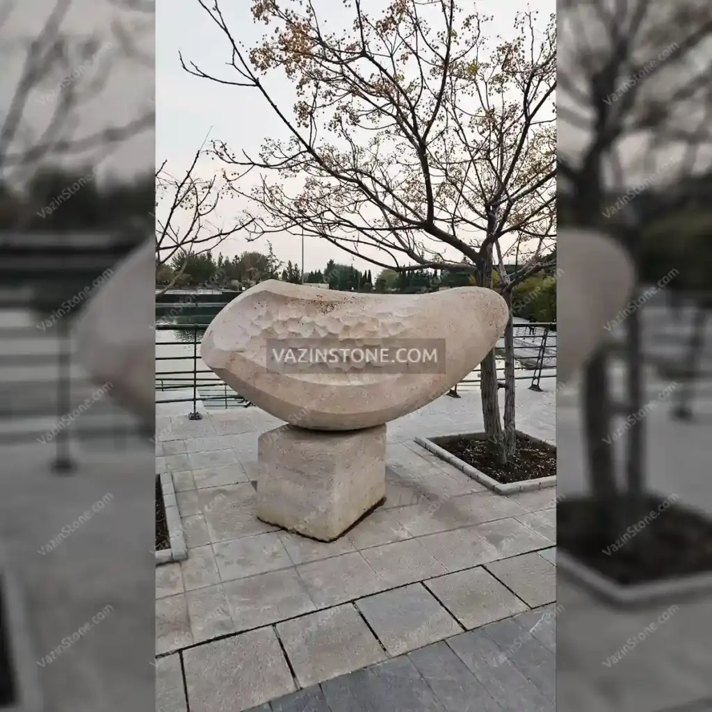 عکس مجسمه مدرن سنگی