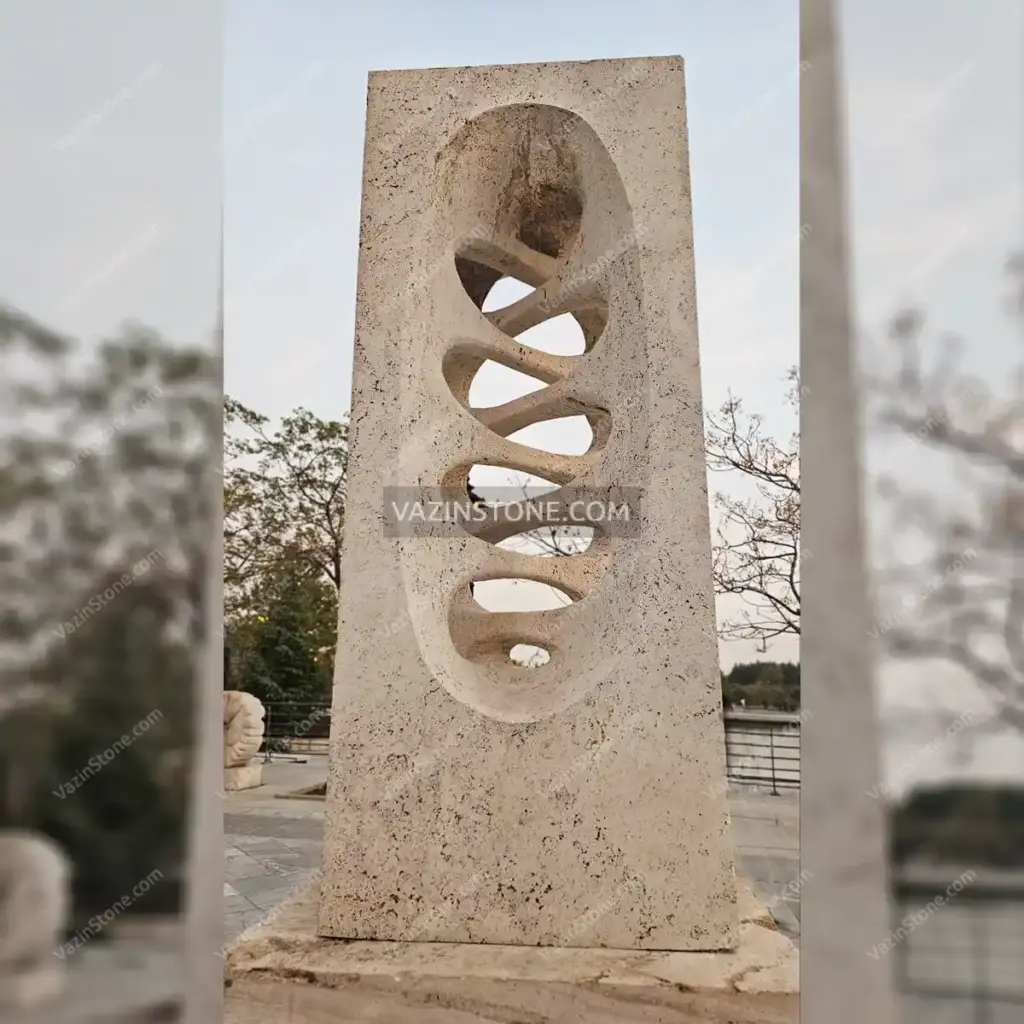 عکس مجسمه سنگی باغ کتاب