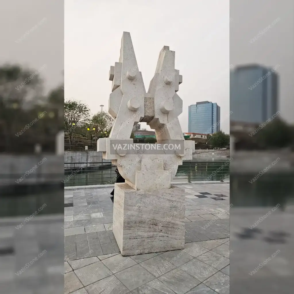 عکس مجسمه حیاط باغ کتاب