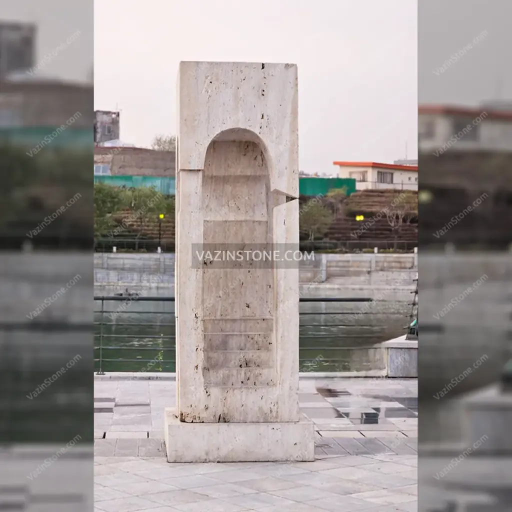 عکس مجسمه سنگی باغ کتاب