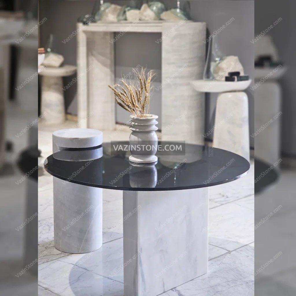 عکس میز جلو مبلی سنگی مورنو