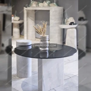 عکس میز جلو مبلی سنگی مورنو