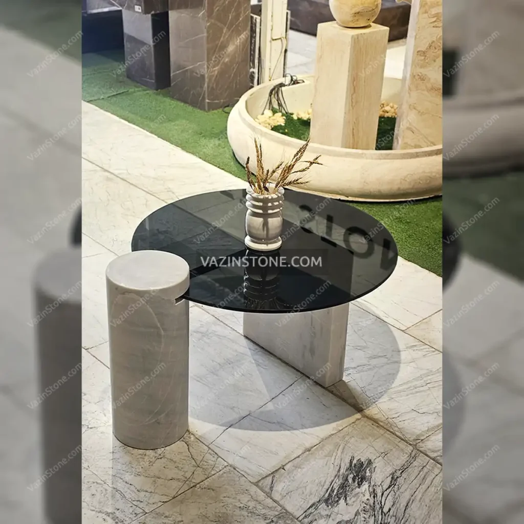 عکس میز جلو مبلی سنگی مورنو