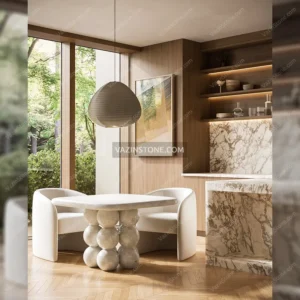 عکس ست میز سنگی اوربیتا - استند سنگی بزرگ