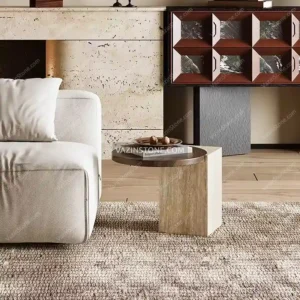 عکس میز جلو مبلی و میز عسلی سنگی ریورس