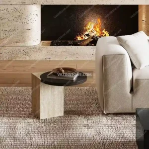 عکس میز جلو مبلی و میز عسلی سنگی ریورس