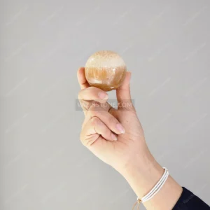 گوی سنگی کوچک با سنگ طبیعی مرمر