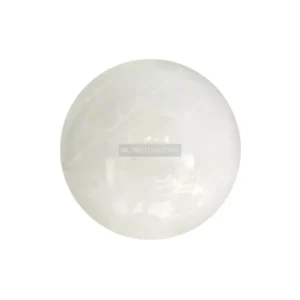 گوی سنگی بدون پایه - سفید ساده