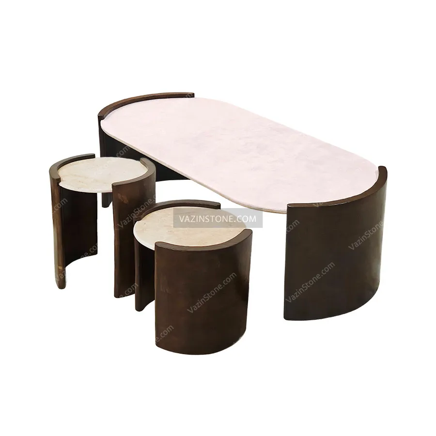 عکس ست میز جلو مبلی نازنین