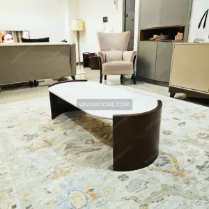 عکس میز جلو مبلی سنگی نازنین