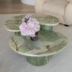 عکس میز جلو مبلی سنگی از جنس مرمر