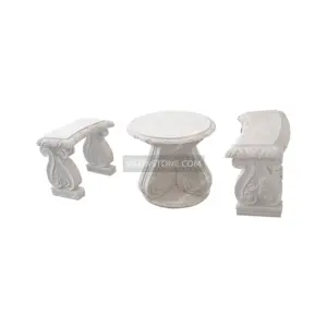 عکس ست میز و نیمکت سنگی سپهر