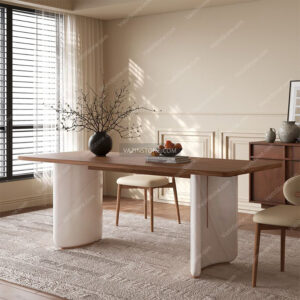 عکس میز ناهار خوری چوبی